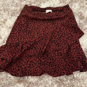 Altar’d State Leopard Print Skirt